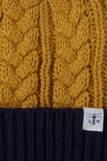Lighthouse Hannah Bobble Hat - Sunrise & Navy